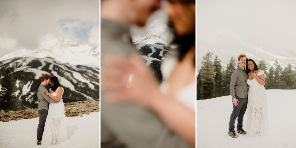 The BEST Big Sky Resort engagement! This dreamy mountaintop proposal in Montana brings the views, the snow, and all the swoon-worthy moments!