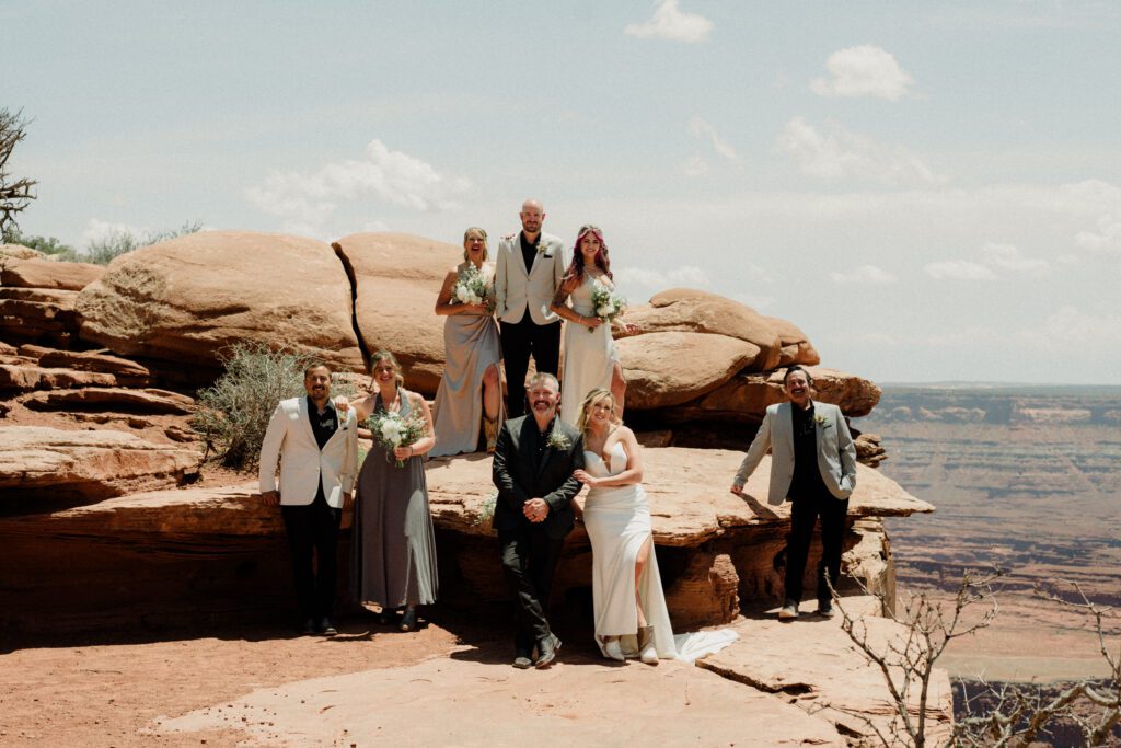 moab elopement, dirt bike wedding, desert elopement dirt bike photo, adventure elopement moab images, moab elopement photographer, ceremony at dead horse point state park