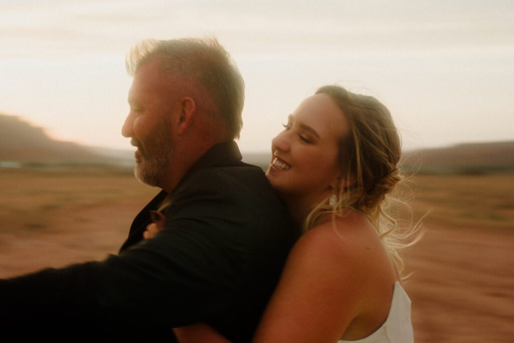 moab elopement, dirt bike wedding, desert elopement dirt bike photo, adventure elopement moab images, moab elopement photographer