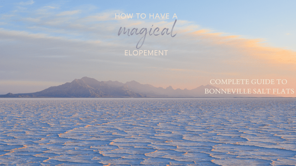 Bonneville Salt Flats is the place for elopements! On the border between Nevada and Utah you'll have an adventure to remember for a lifetime.