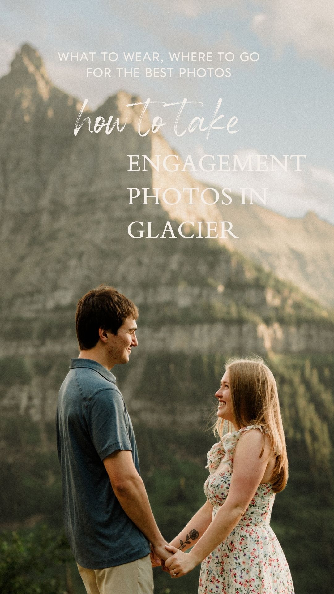 Wanna learn how to take engagement photos in Glacier? I GOTTCHU! What to wear, where to go for the best photos, and pro tips!