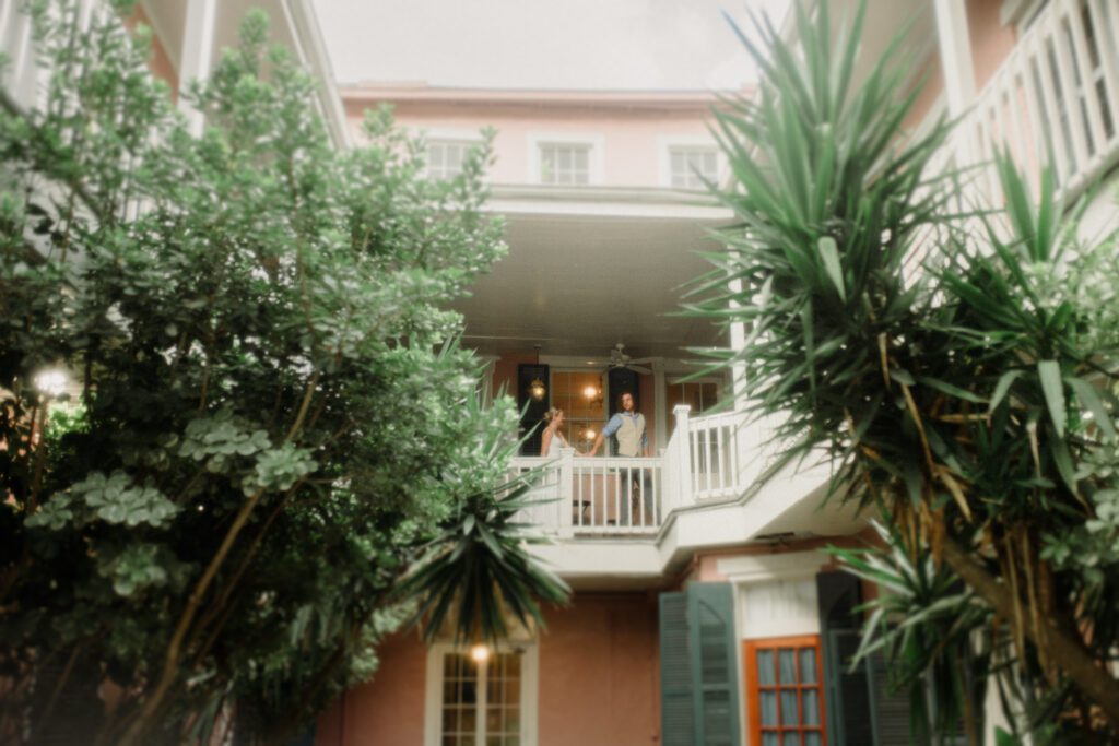 French Quarter New Orleans Elopement with beignets, balcony first looks, Jackson Square & a steamboat sunset cruise! NOLA day is wild magic!