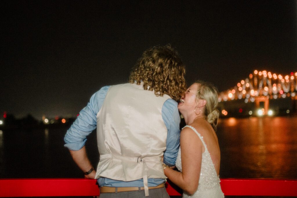 French Quarter New Orleans Elopement with beignets, balcony first looks, Jackson Square & a steamboat sunset cruise! NOLA day is wild magic!