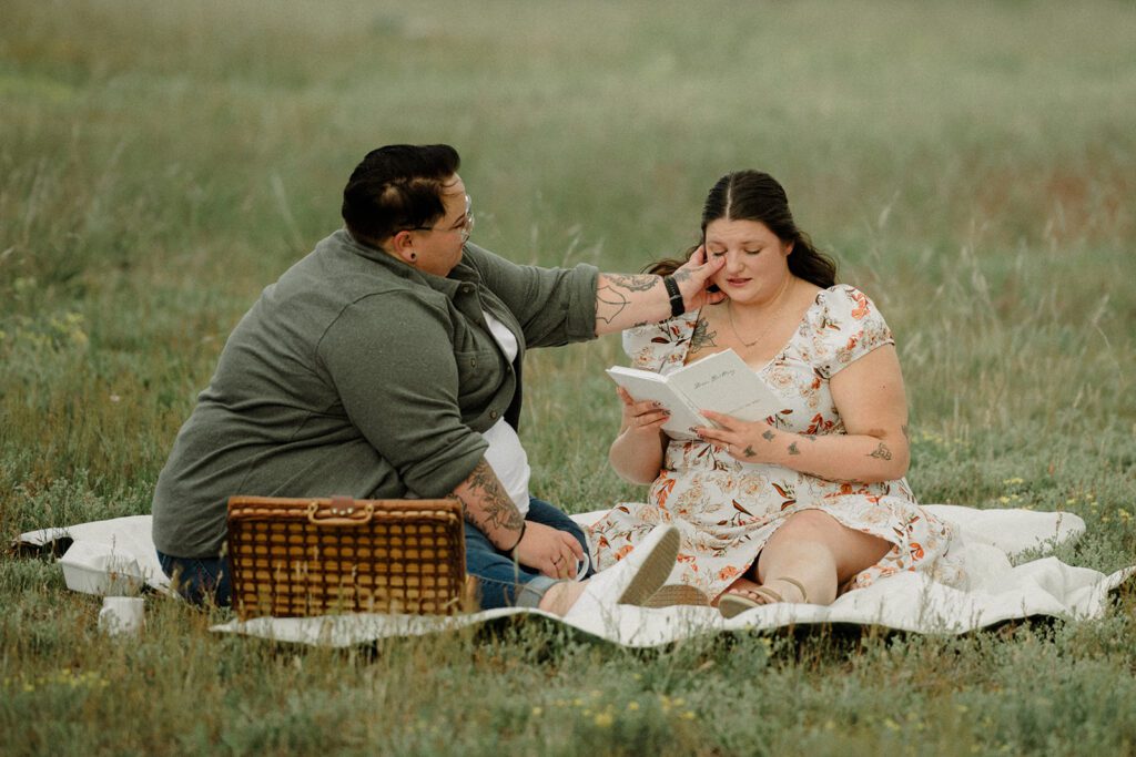 Yellowstone National Park picnic proposal. Gay proposal.