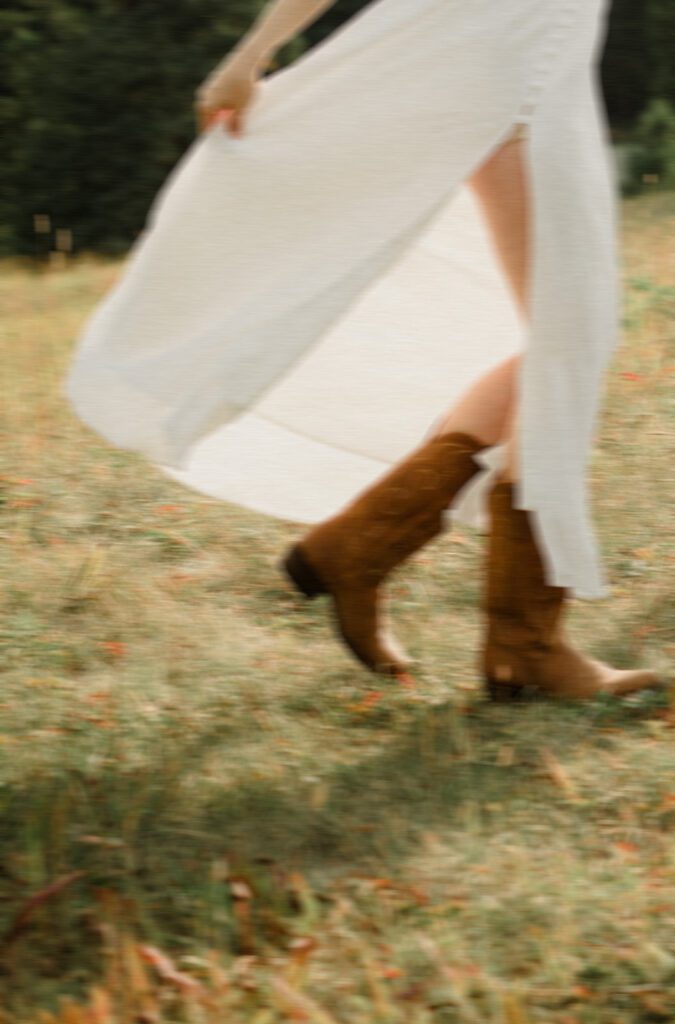 Hyalite Canyon Engagement Session with epic mountain views, lake magic, dog-friendly trails, and a hilarious Halloween ghost twist. Fun, real,  SO Bozeman. 