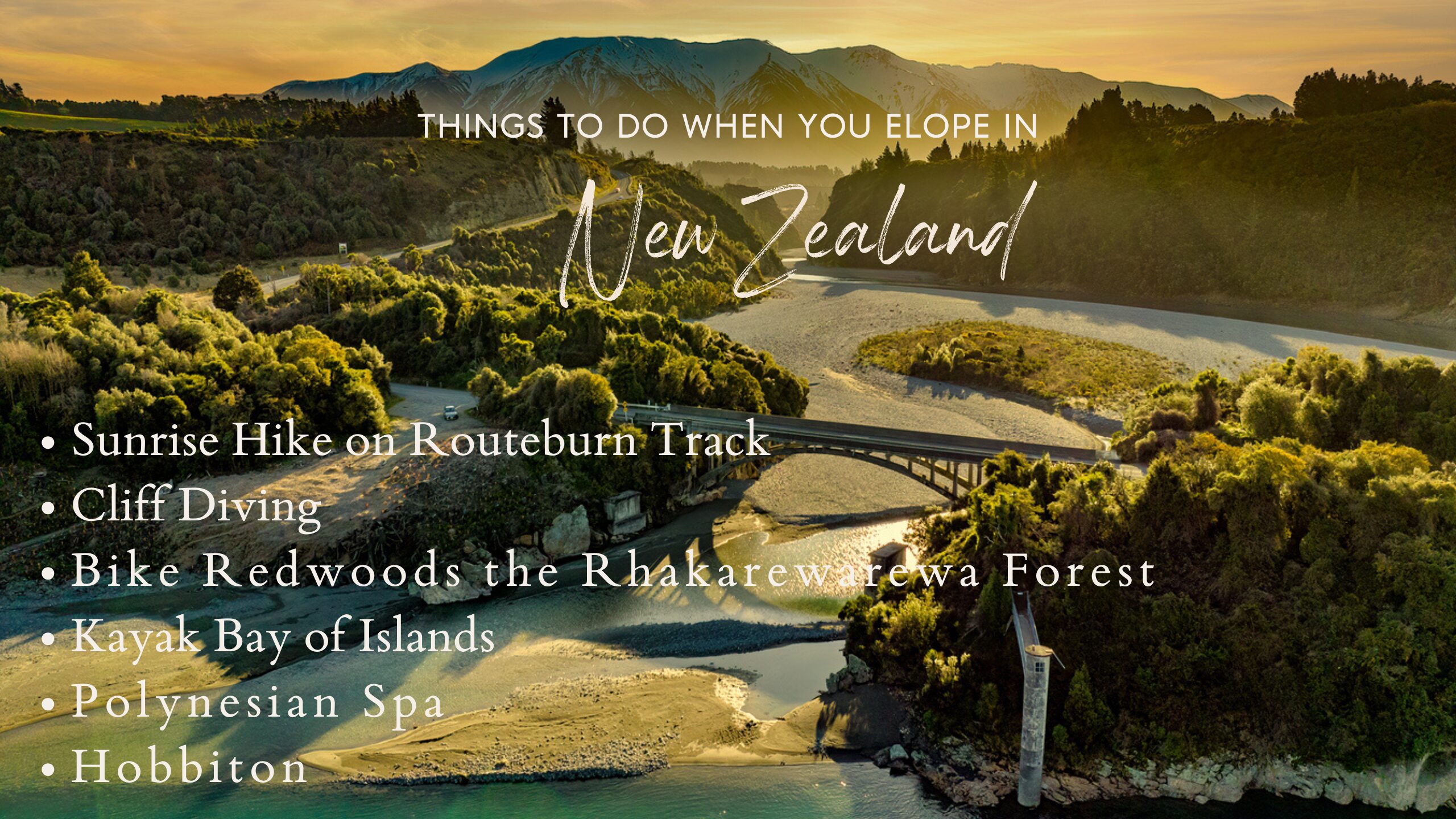 The Ultimate New Zealand Elopement Guide explores Aukland, Wellington, and endless adventures with the best time of year to elope.