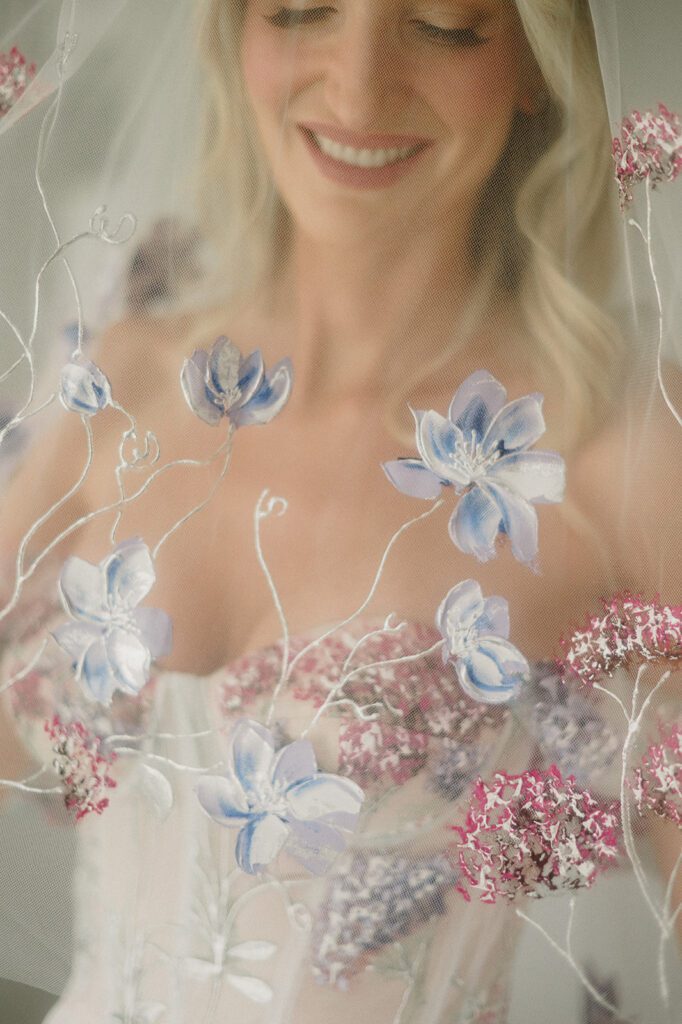 Colorful modern wedding in Bozeman at Firelight Farm featuring vibrant fashion, Filipino desserts, sunset portraits, and a disco after party.