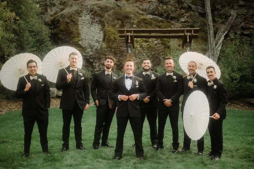 See this wedding at White Raven with Montana views, mountain engagement session and full wedding weekend festivities!  