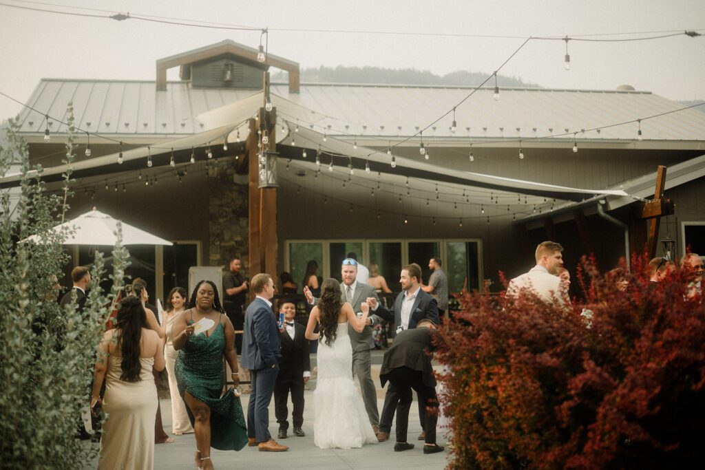 See this wedding at White Raven with Montana views, mountain engagement session and full wedding weekend festivities!  