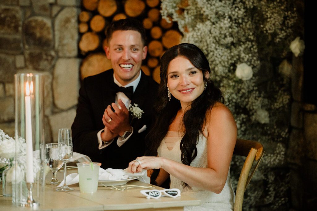 See this wedding at White Raven with Montana views, mountain engagement session and full wedding weekend festivities!  