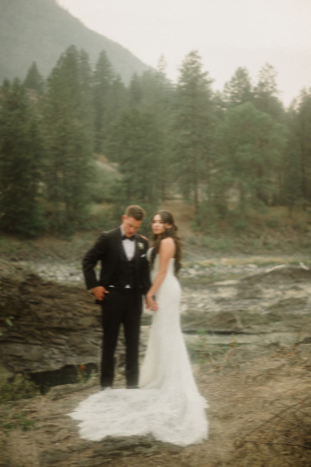 See this wedding at White Raven with Montana views, mountain engagement session and full wedding weekend festivities!  