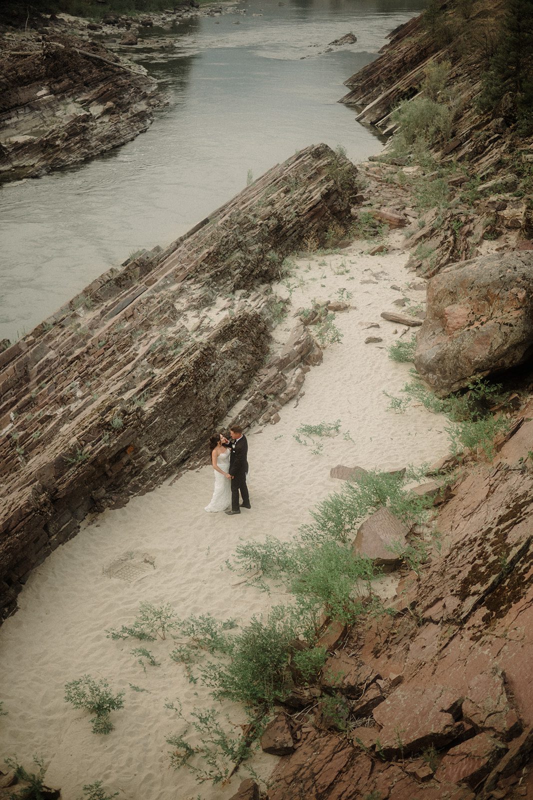 See this wedding at White Raven with Montana views, mountain engagement session and full wedding weekend festivities!  