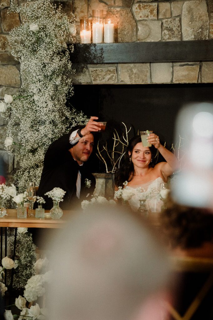 See this wedding at White Raven with Montana views, mountain engagement session and full wedding weekend festivities!  