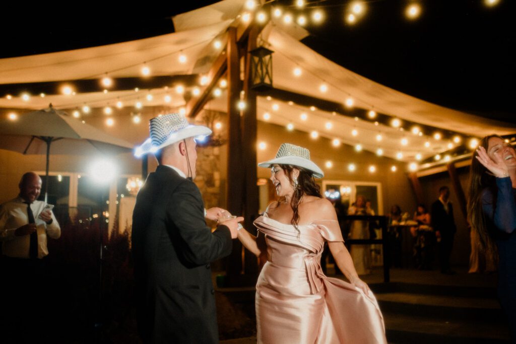 See this wedding at White Raven with Montana views, mountain engagement session and full wedding weekend festivities!  