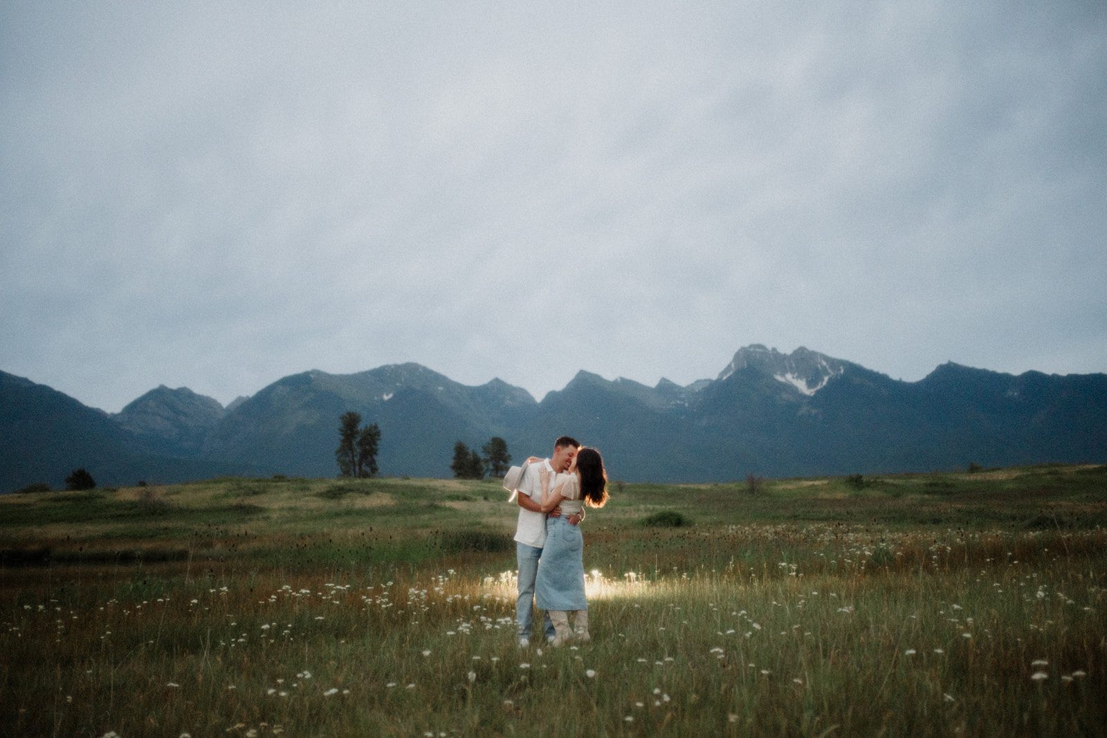 See this wedding at White Raven with Montana views, mountain engagement session and full wedding weekend festivities!  