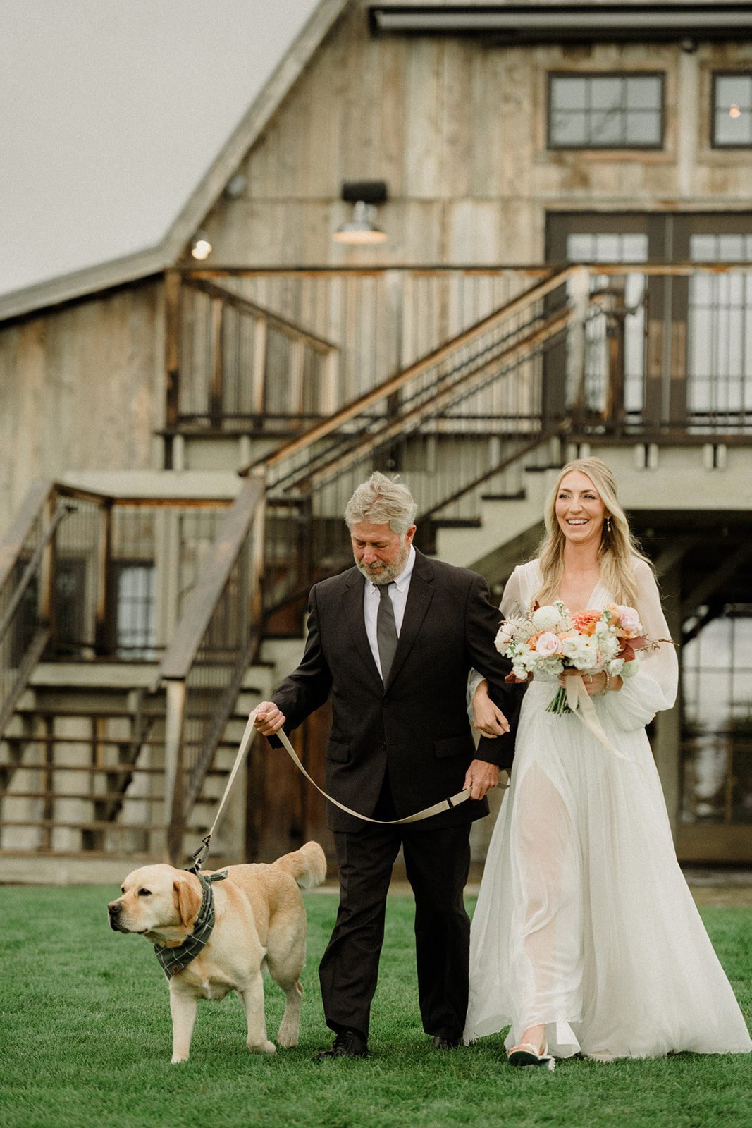 Bozeman wedding with dogs complete with bow ties, sunset photos, and dreamy rain portraits. Plus tips for including your dog in your wedding day.