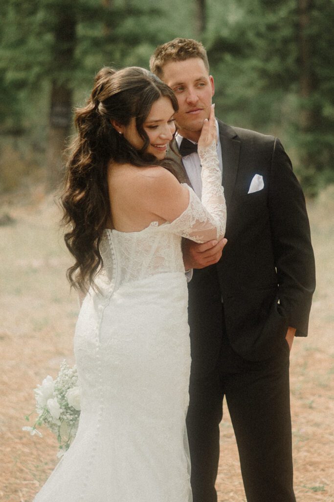 See this wedding at White Raven with Montana views, mountain engagement session and full wedding weekend festivities!  