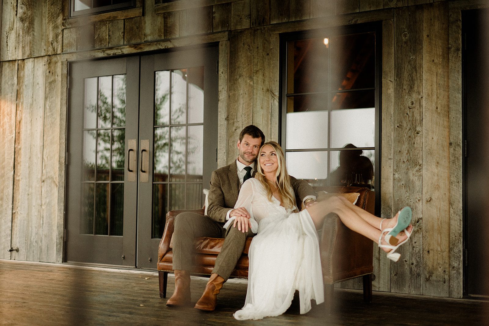 Bozeman wedding with dogs complete with bow ties, sunset photos, and dreamy rain portraits. Plus tips for including your dog in your wedding day.