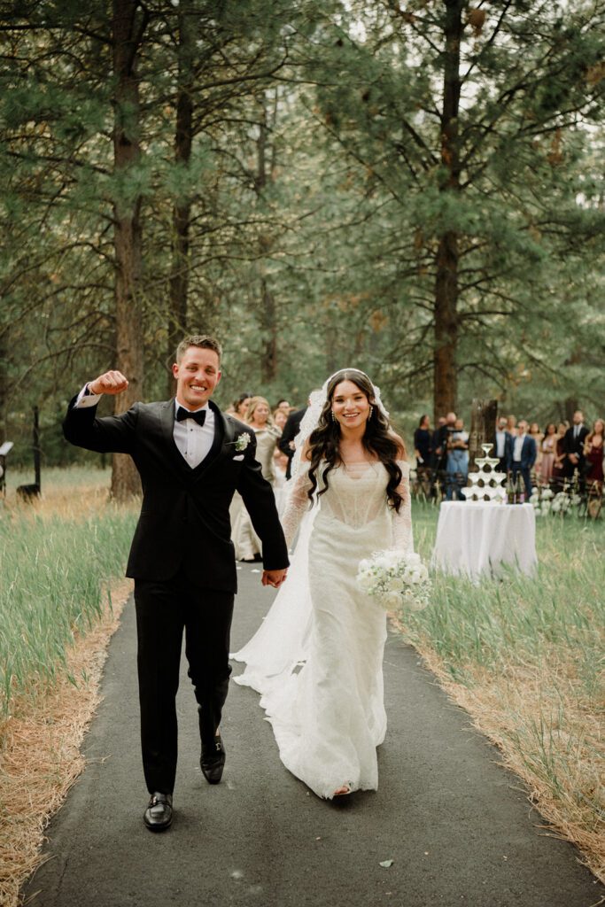 See this wedding at White Raven with Montana views, mountain engagement session and full wedding weekend festivities!  