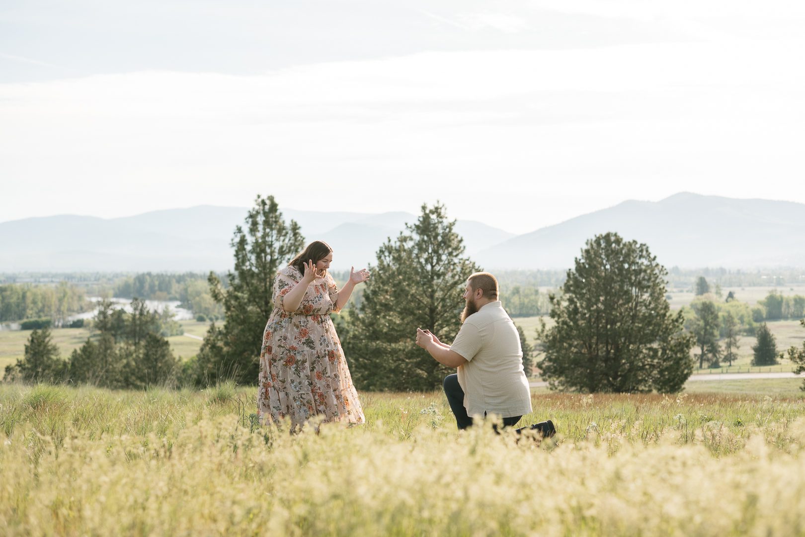 Blue Mountain surprise proposal in Missoula, Montana. A real proposal story with planning tips, and location ideas!