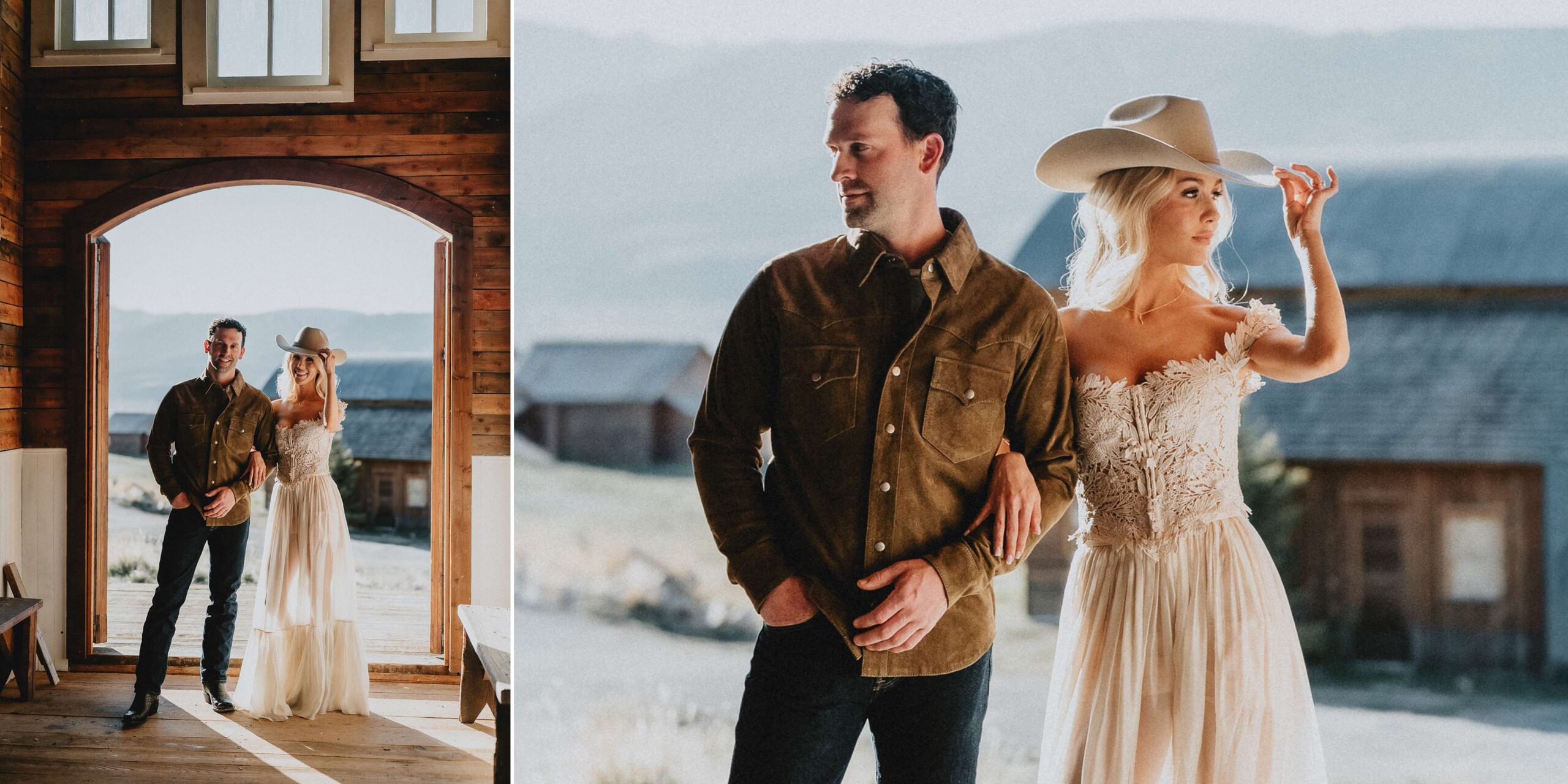 Bozeman engagement session at Yellowstone Film Ranch in Paradise Valley, Montana. Western photo ideas, outfit inspo, pricing, and expert tips.