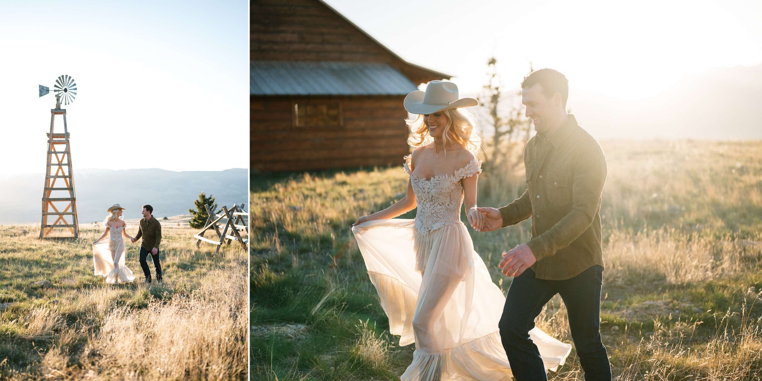 Bozeman engagement session at Yellowstone Film Ranch in Paradise Valley, Montana. Western photo ideas, outfit inspo, pricing, and expert tips.