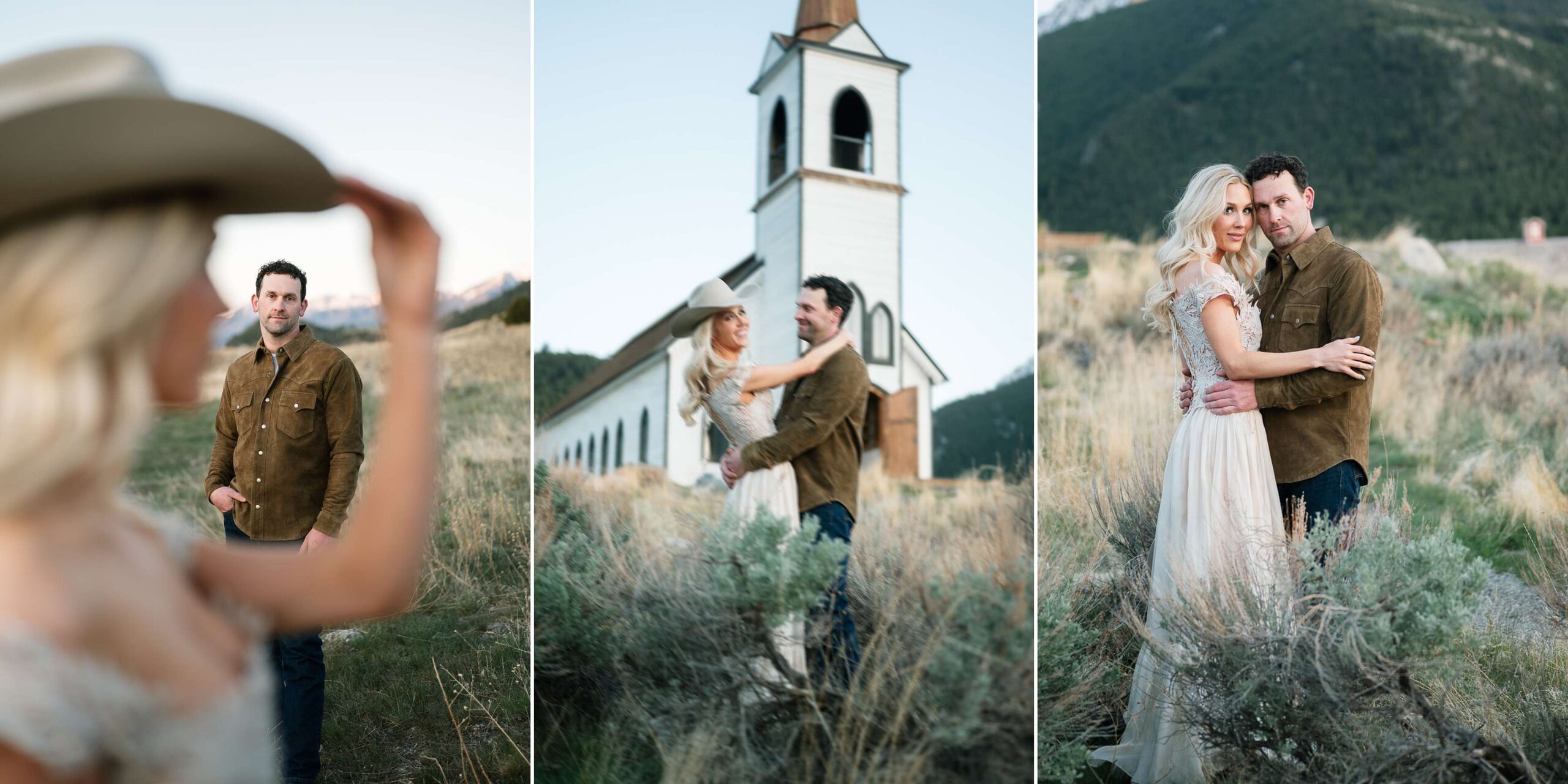 Bozeman engagement session at Yellowstone Film Ranch in Paradise Valley, Montana. Western photo ideas, outfit inspo, pricing, and expert tips.