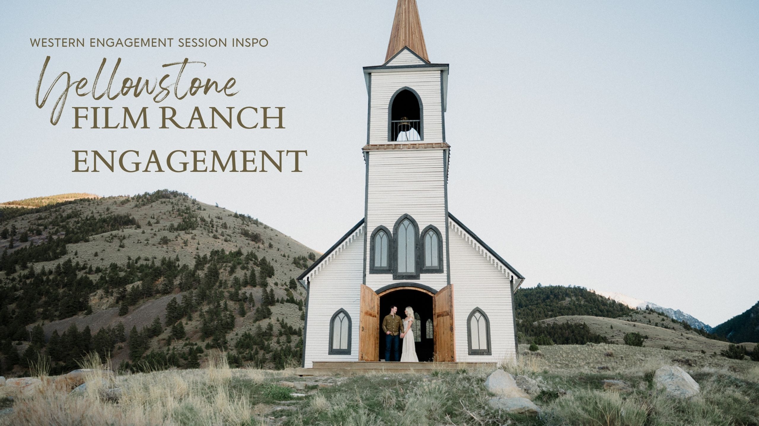 Bozeman engagement session at Yellowstone Film Ranch in Paradise Valley, Montana. Western photo ideas, outfit inspo, pricing, and expert tips.