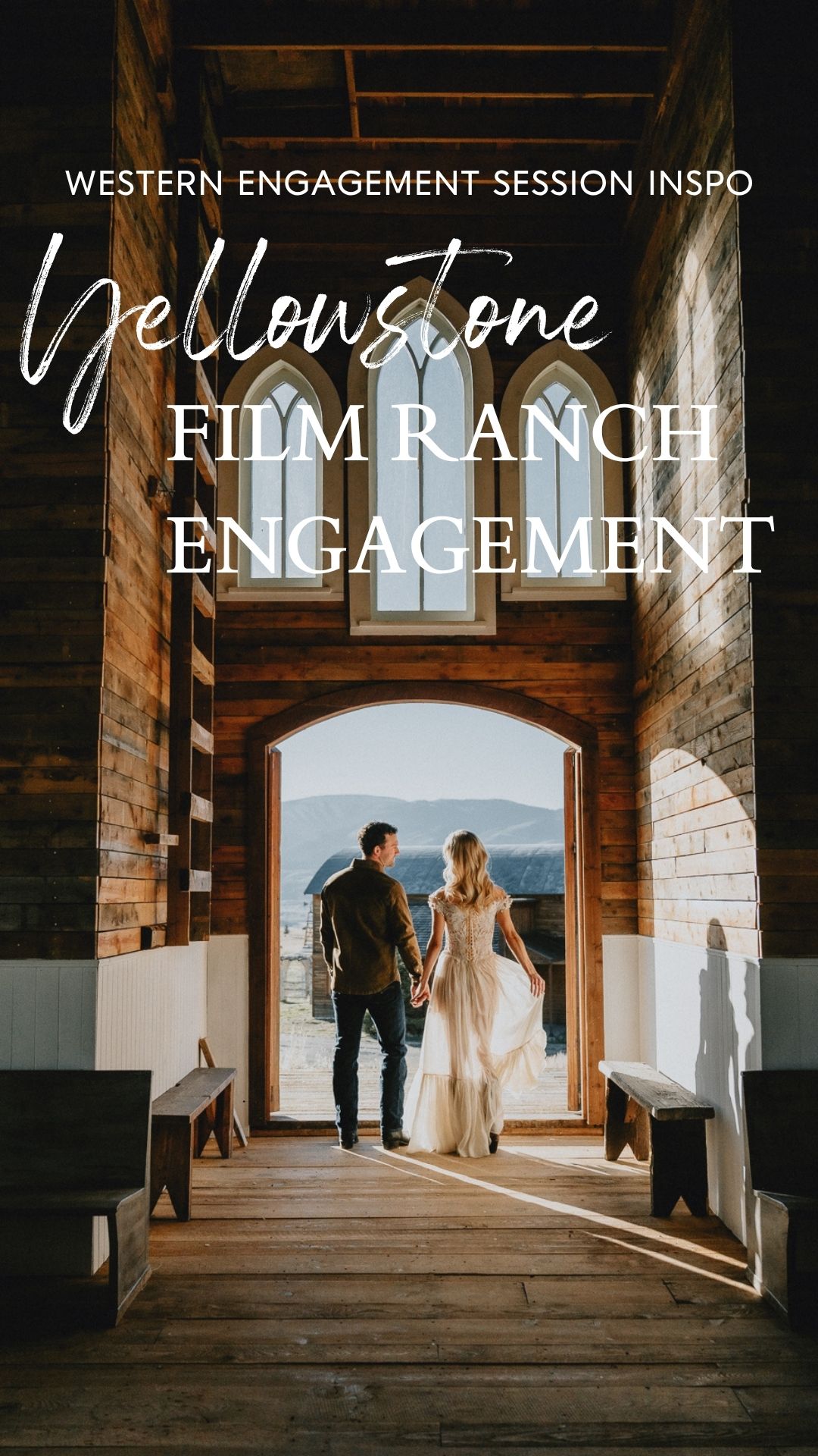 Bozeman engagement session at Yellowstone Film Ranch in Paradise Valley, Montana. Western photo ideas, outfit inspo, pricing, and expert tips.
