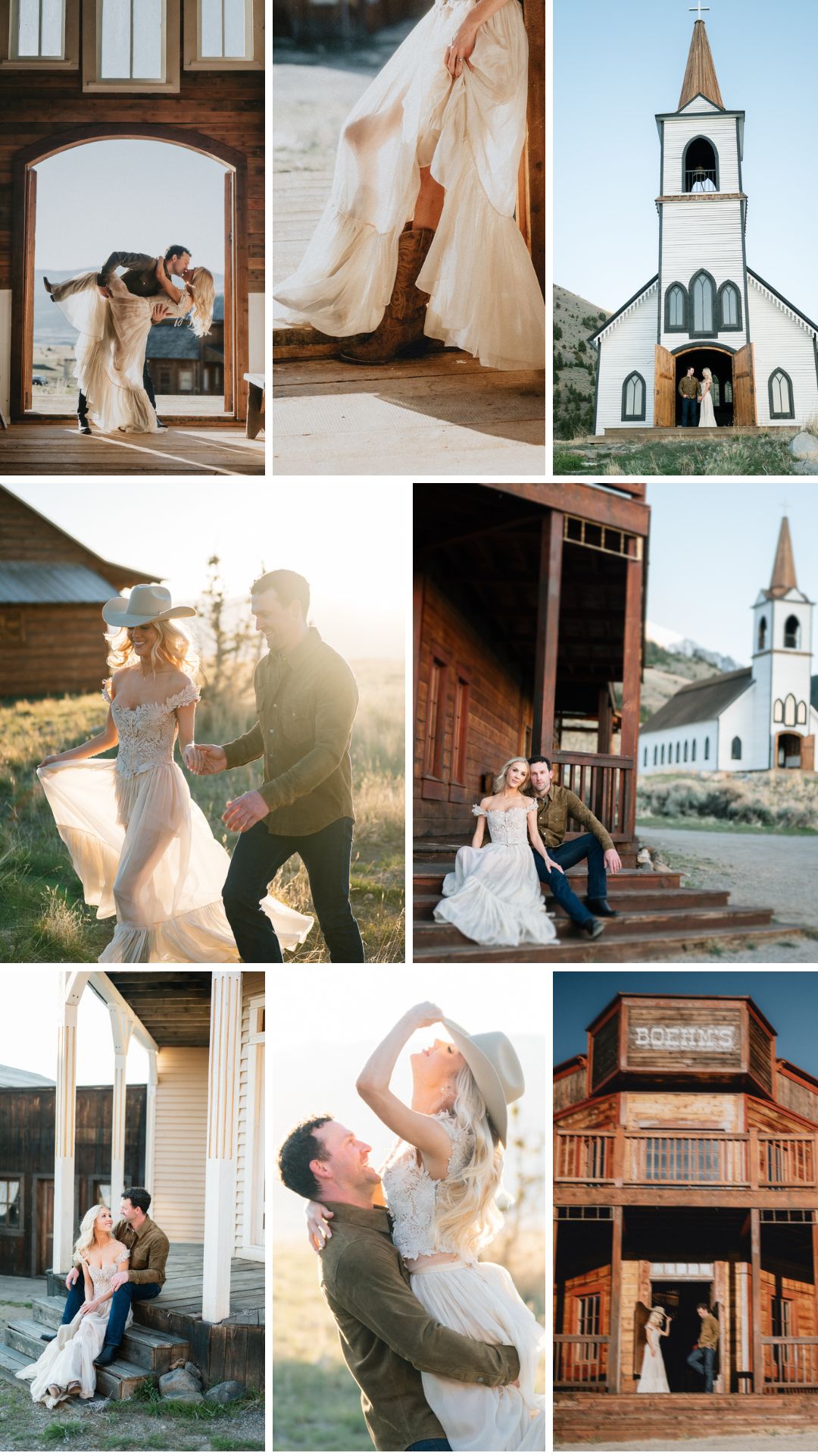Bozeman engagement session at Yellowstone Film Ranch in Paradise Valley, Montana. Western photo ideas, outfit inspo, pricing, and expert tips.