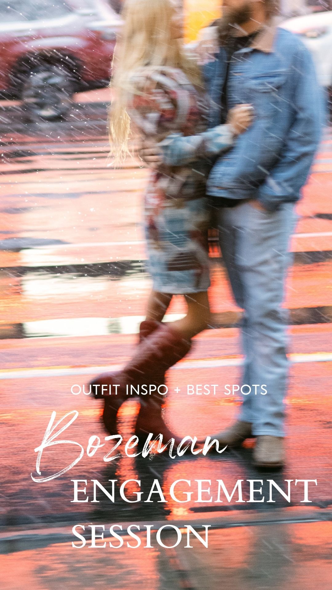 How to have an engagement session in Bozeman, Montana. The best locations, outfit tips, timing strategies, how to use your photos.