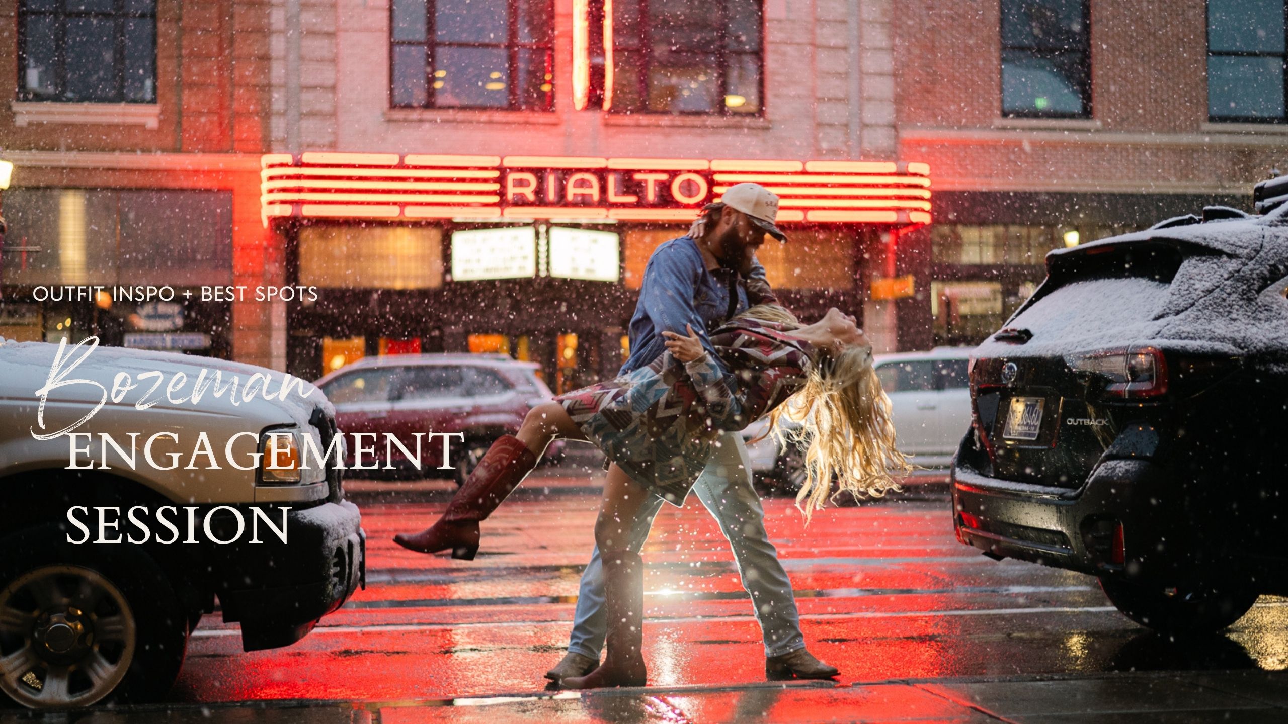 How to have an engagement session in Bozeman, Montana. The best locations, outfit tips, timing strategies, how to use your photos.